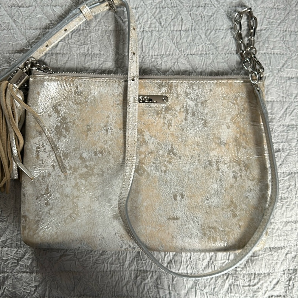Gigi New York clutch with cross body strap